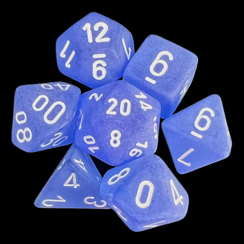 Frosted Blue & White full set photo 1
