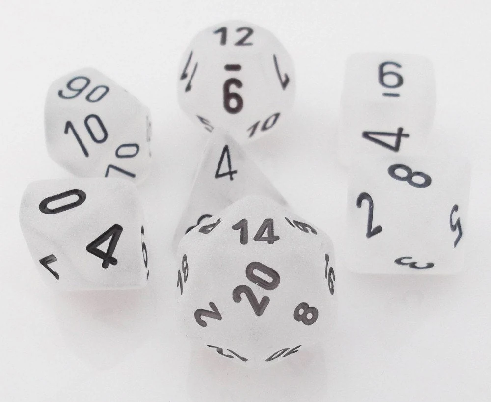 Frosted White & Black full set photo 1