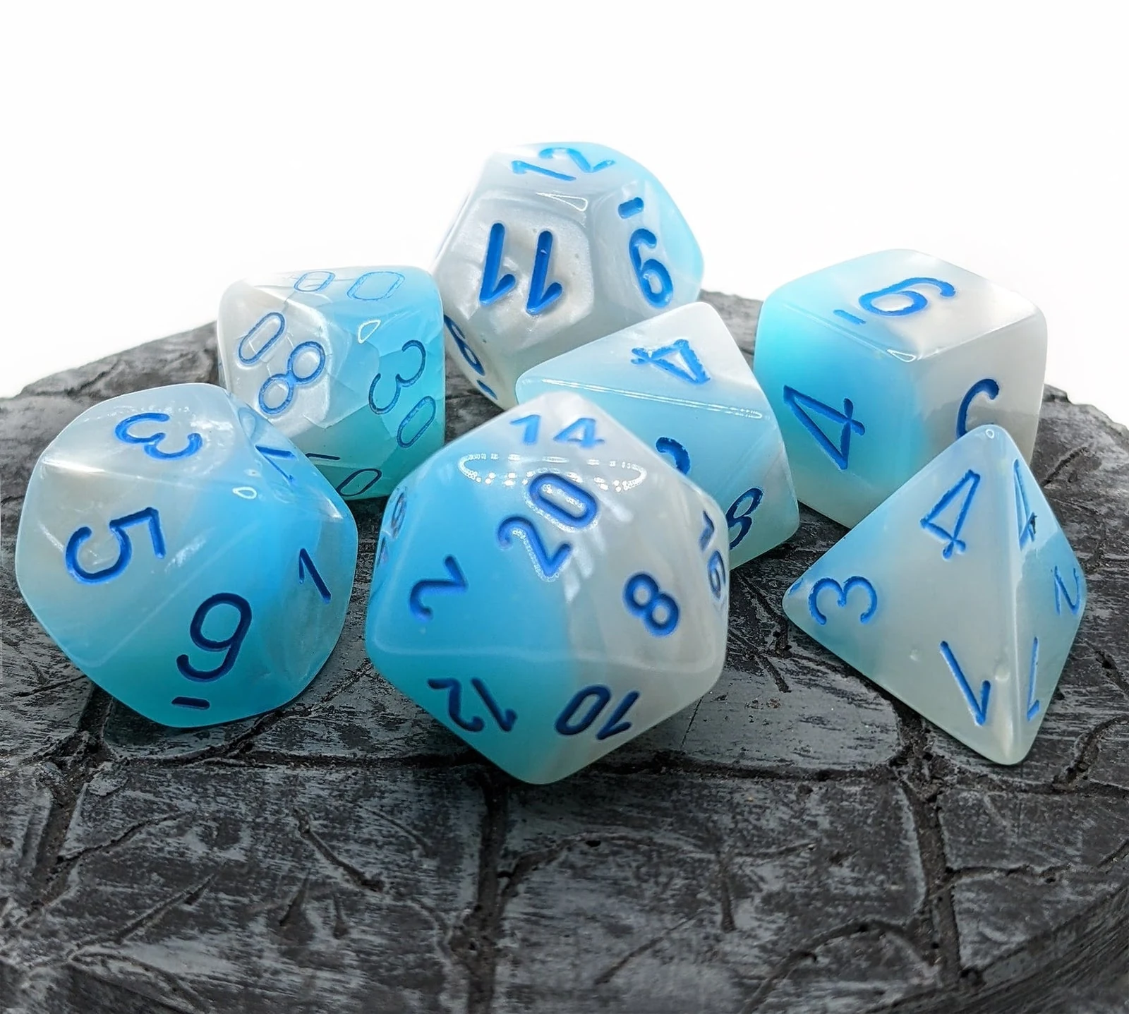 Gemini Pearl Turquoise-White & Blue full set photo 3