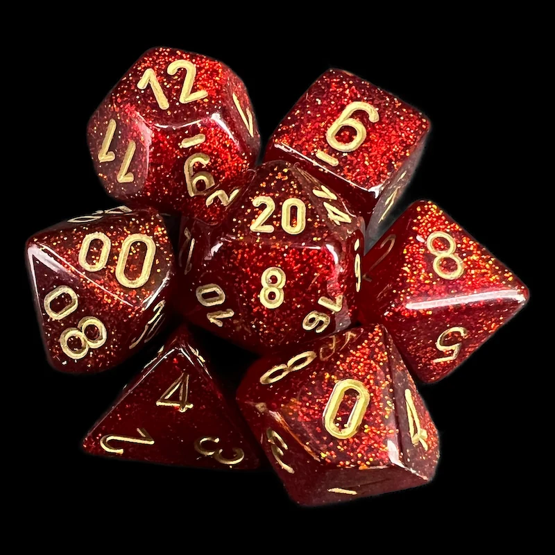 Glitter Ruby & Gold full set photo 1