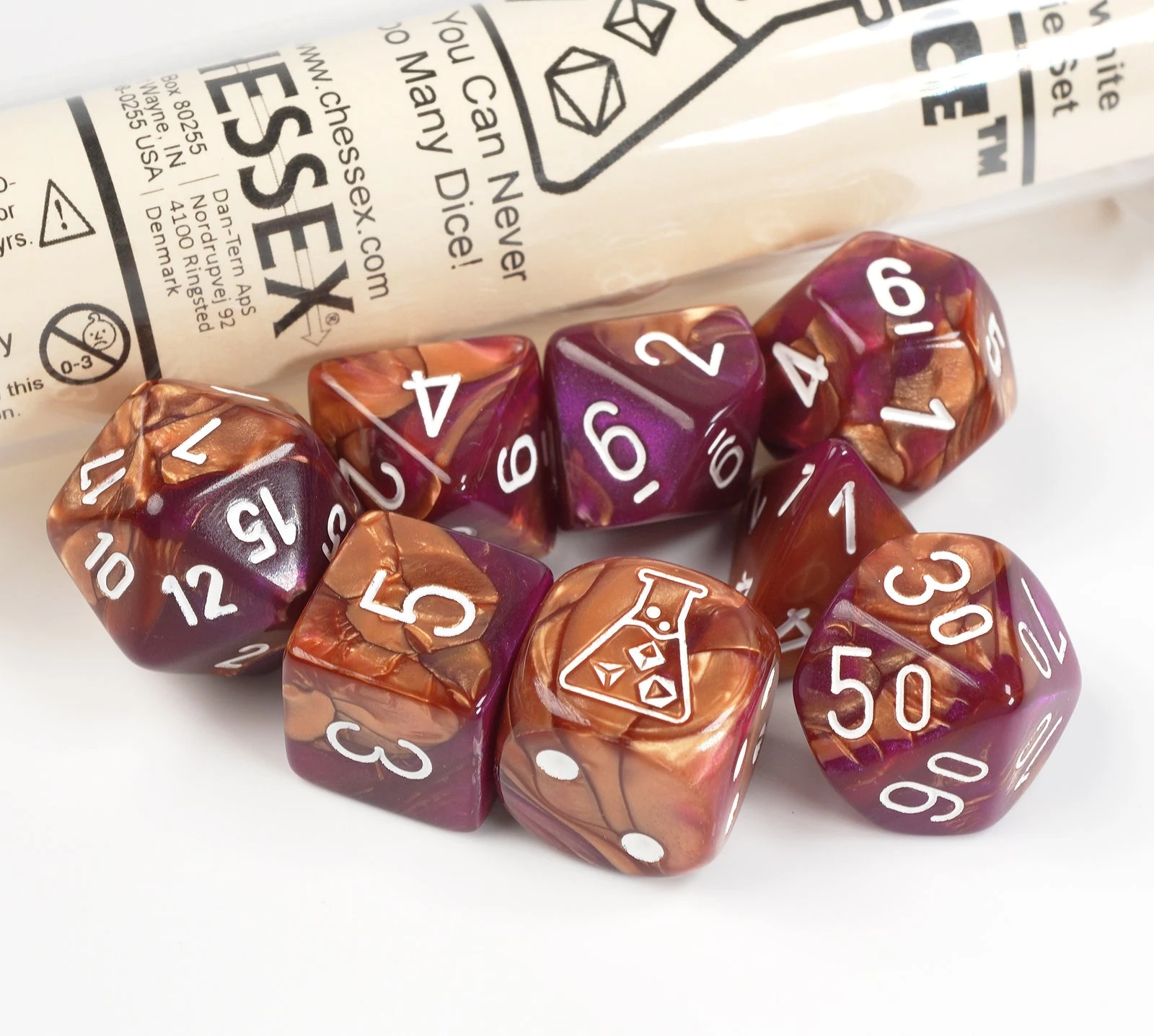 Lab Gemini Copper-Purple & White full set photo 1