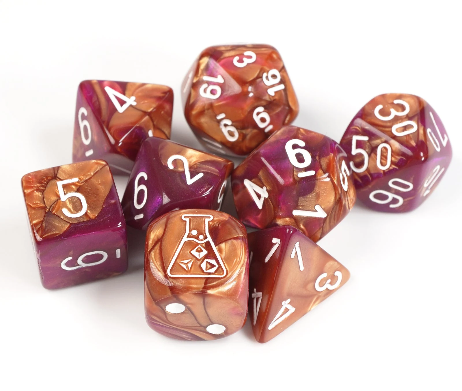 Lab Gemini Copper-Purple & White full set photo 2