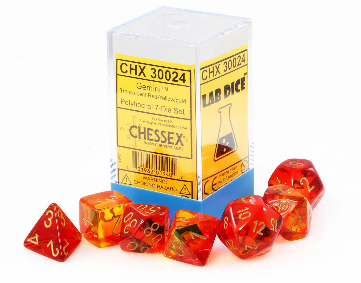 Lab Gemini Red-Yellow Translucent & Gold full set photo 2