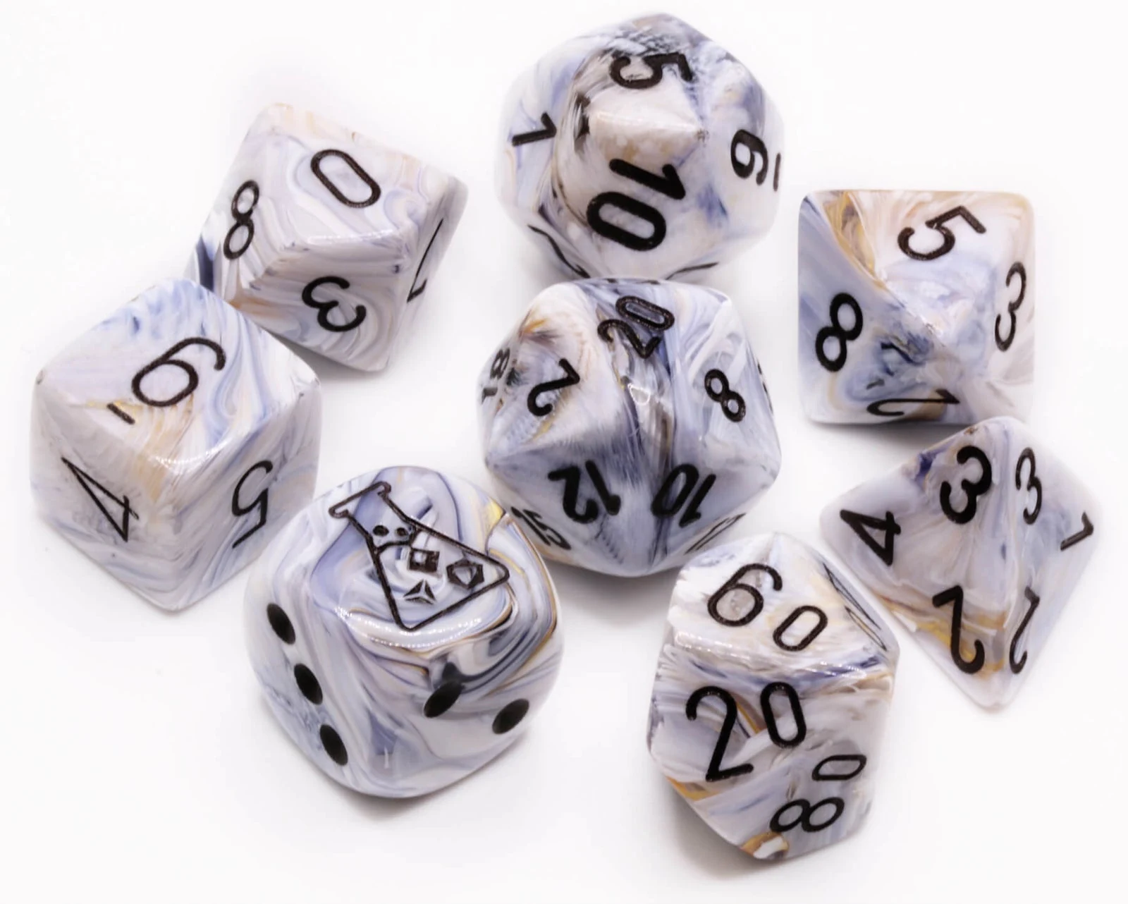 Lab Marble Calcite & Black full set photo 2