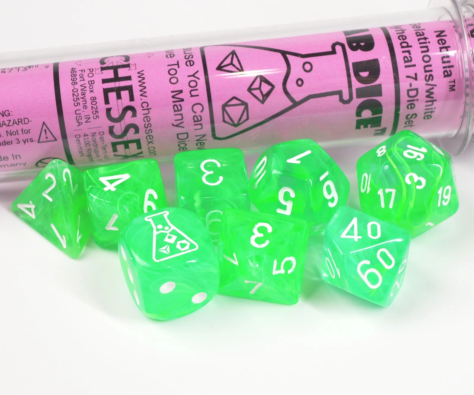 Lab Nebula Gelatinous Green & White full set photo 1