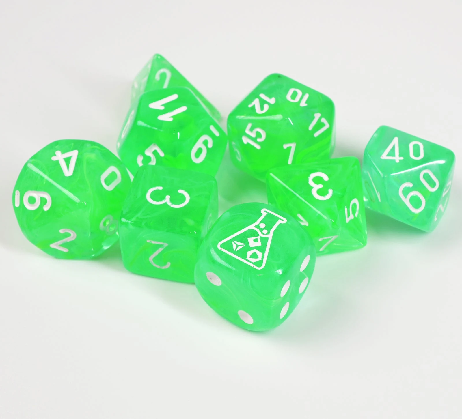 Lab Nebula Gelatinous Green & White full set photo 2