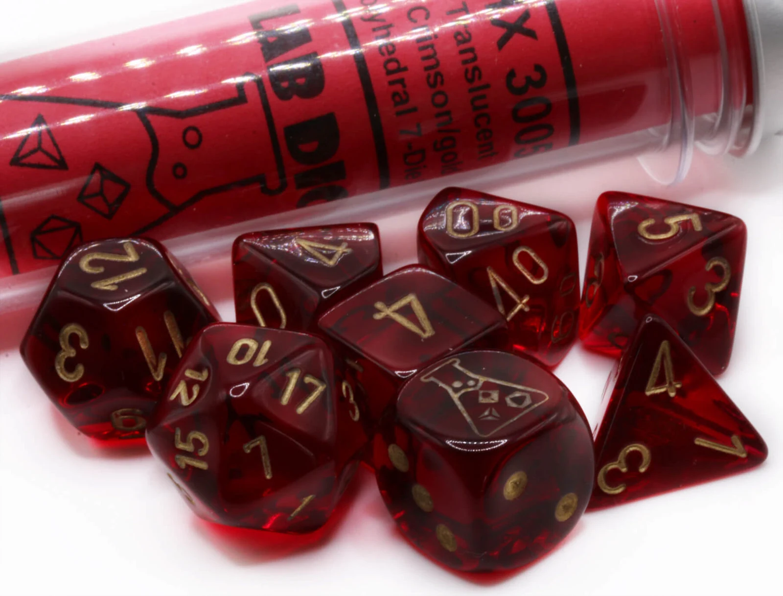 Lab Translucent Crimson & Gold full set photo 1