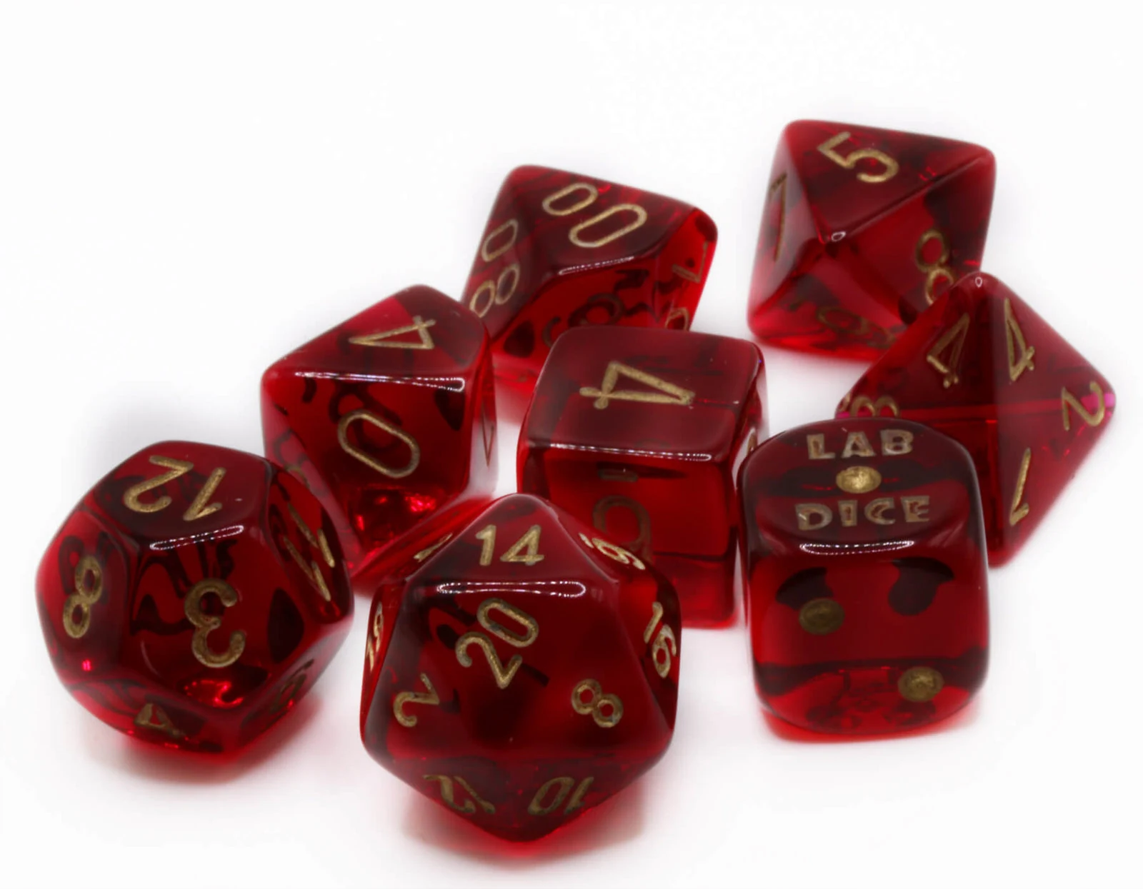 Lab Translucent Crimson & Gold full set photo 2