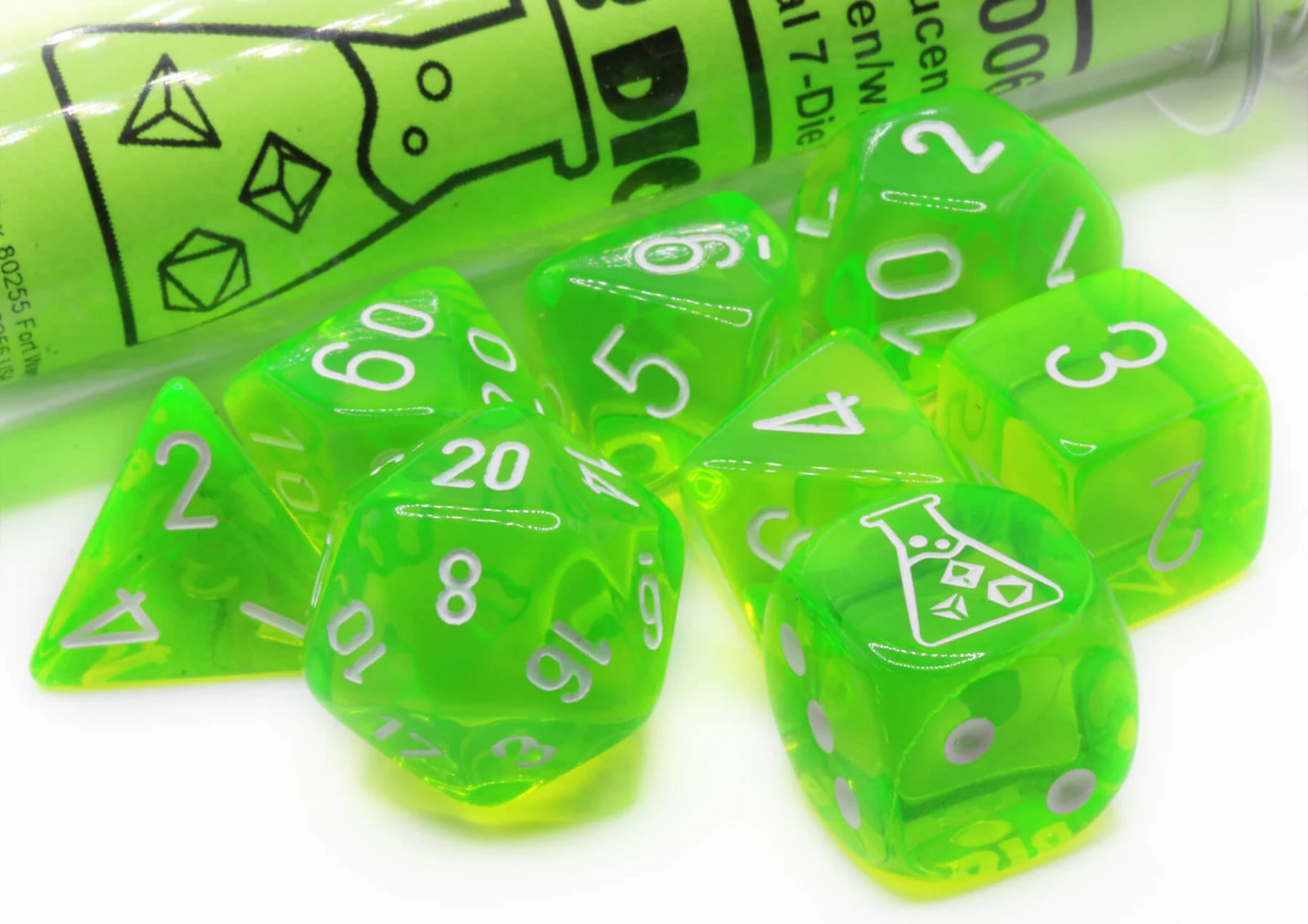 Lab Translucent Rad Green & White full set photo 1