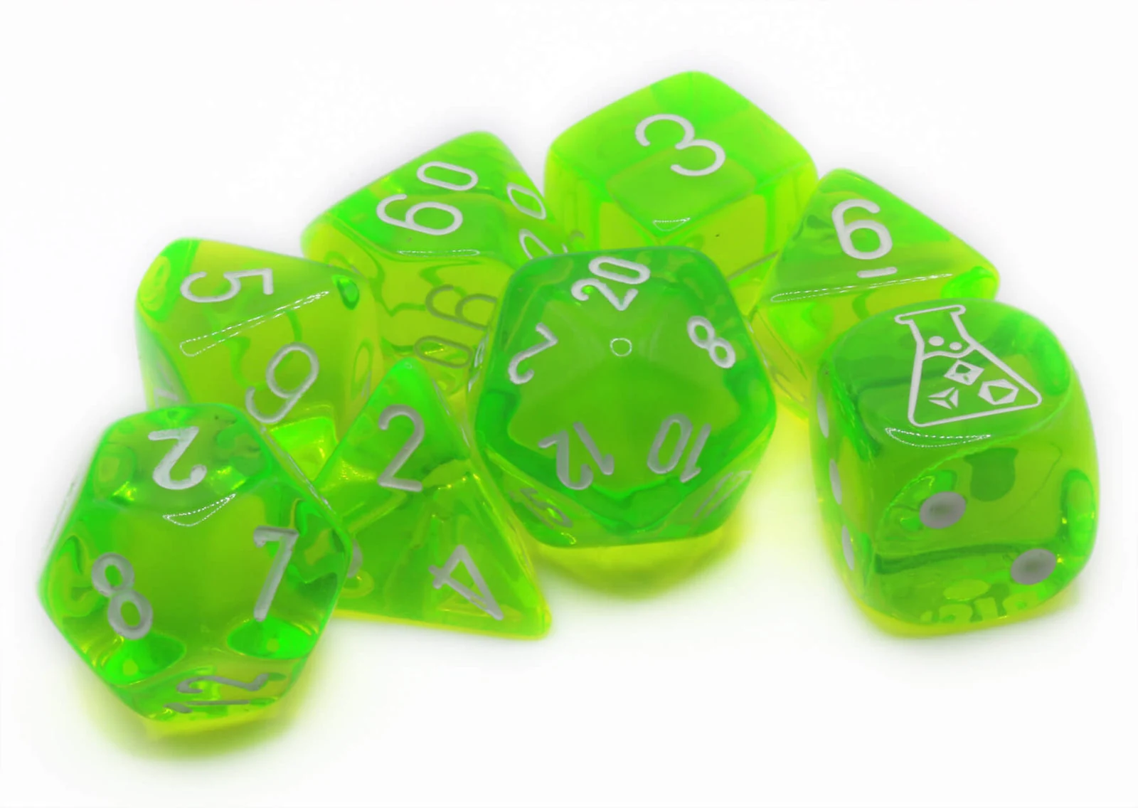 Lab Translucent Rad Green & White full set photo 2