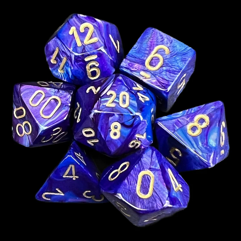 Lustrous Purple & Gold full set photo 1