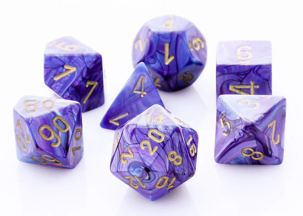 Lustrous Purple & Gold full set photo 2