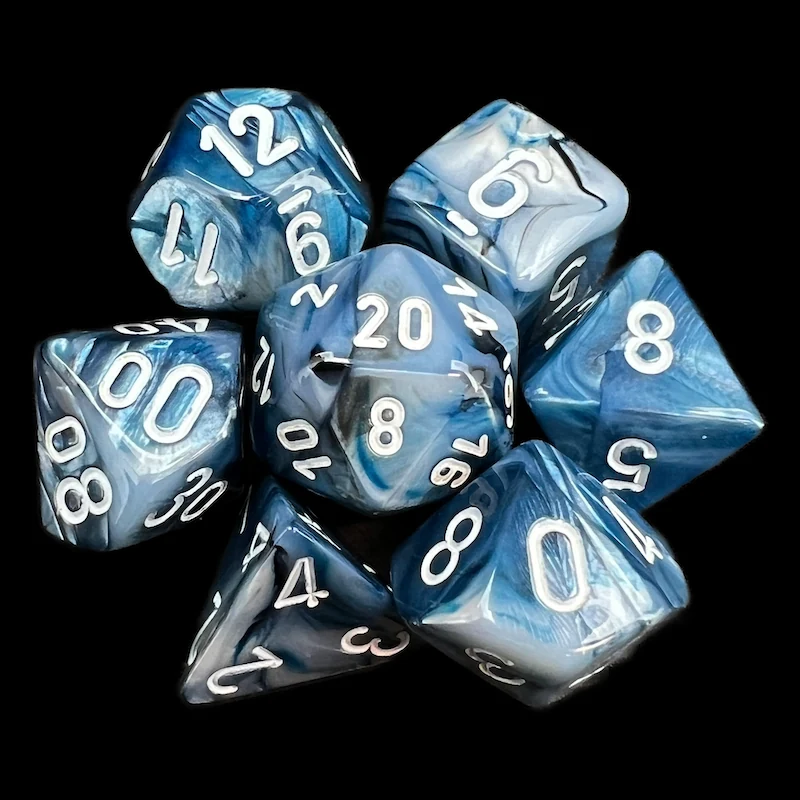 Lustrous Slate & White full set photo 1