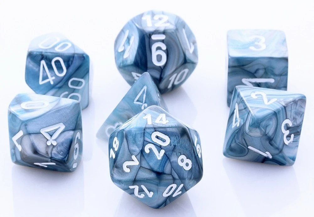 Lustrous Slate & White full set photo 2