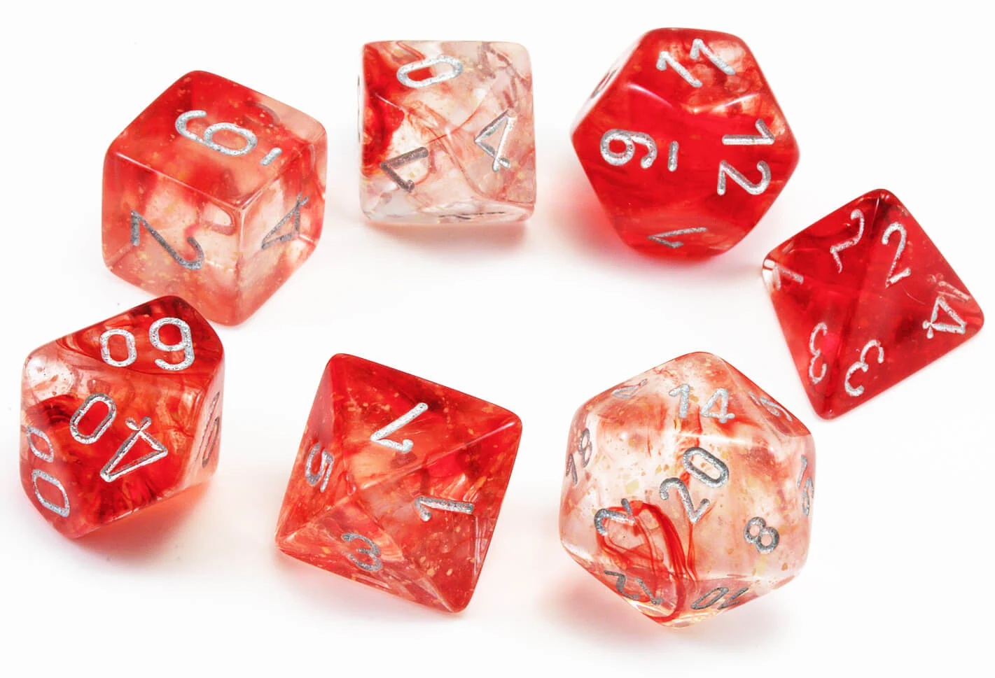 Nebula Red & Silver full set photo 3