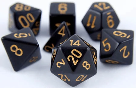 Opaque Black & Gold full set photo 1