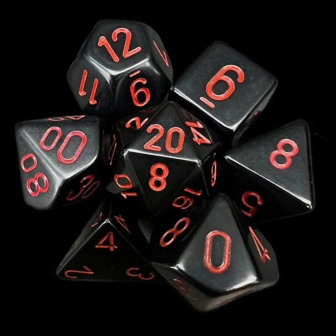 Opaque Black & Red full set photo 1