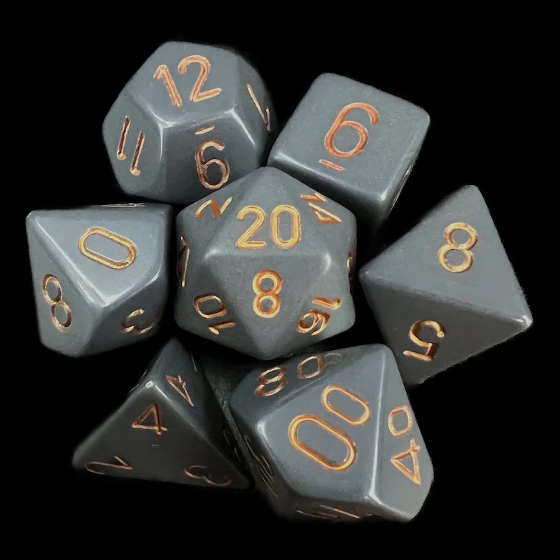 Opaque Dark Grey & Copper full set photo 1