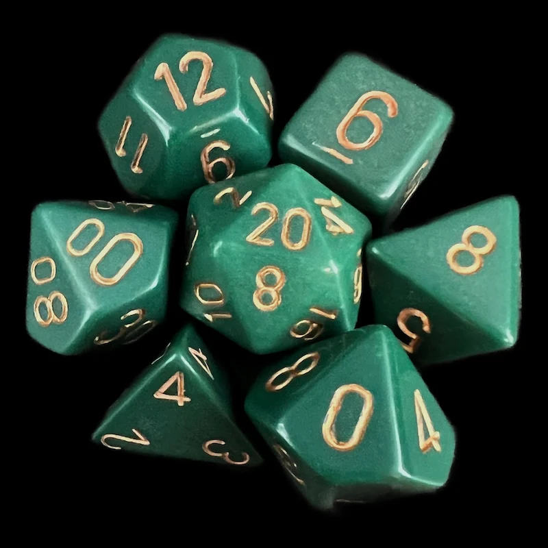 Opaque Dusty Green & Copper full set photo 1