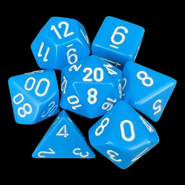 Opaque Light Blue & White full set photo 1