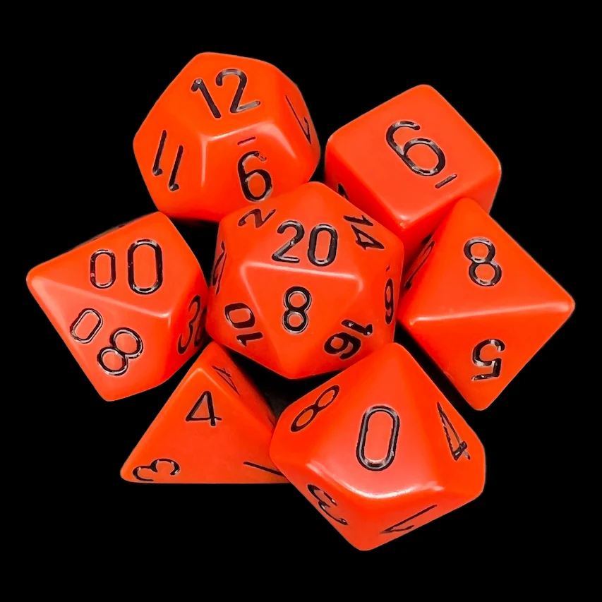 Opaque Orange & Black full set photo 1