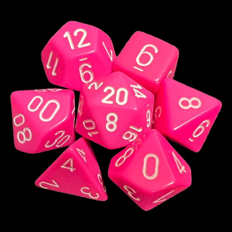 Opaque Pink & White full set photo 1