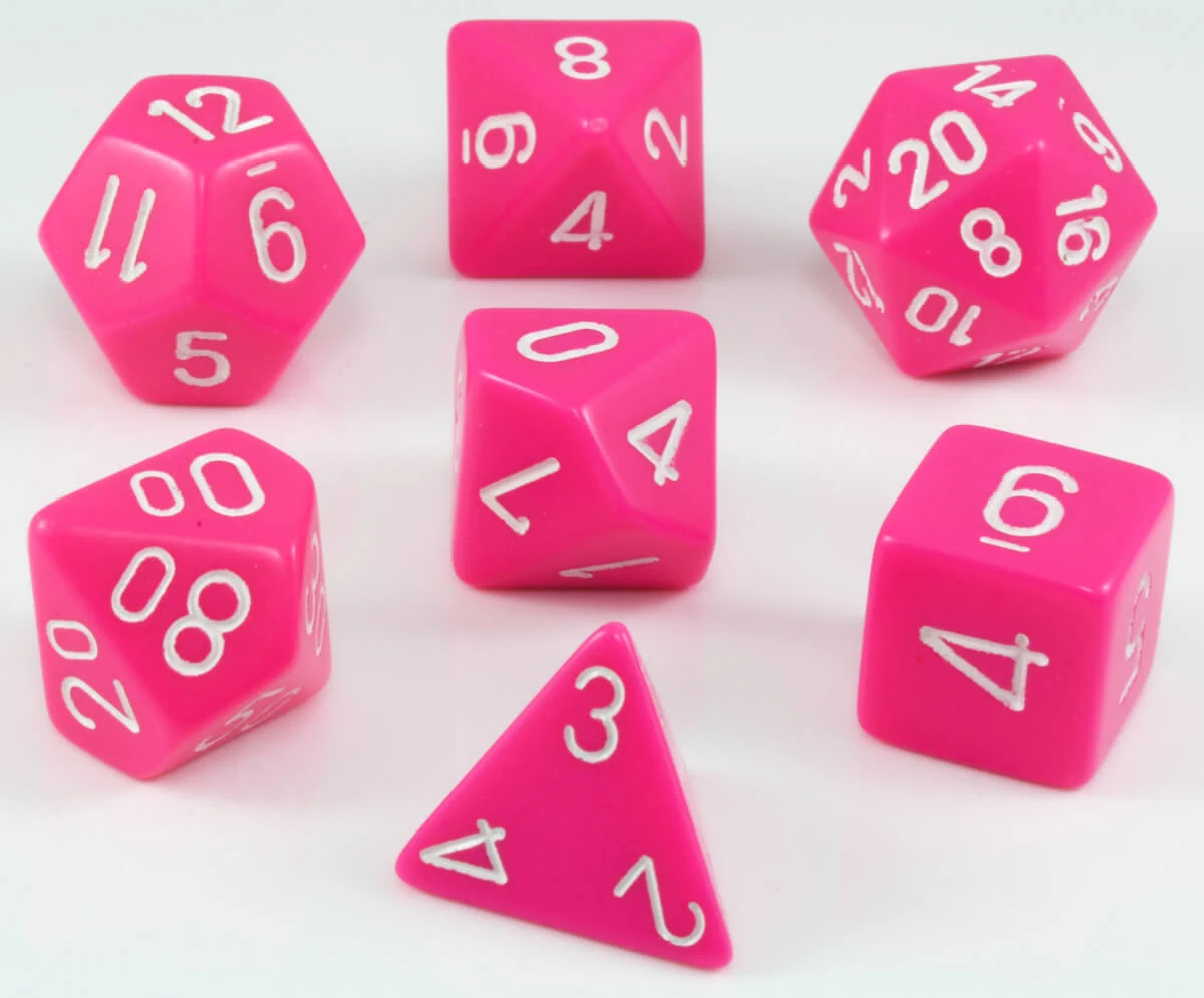 Opaque Pink & White full set photo 2