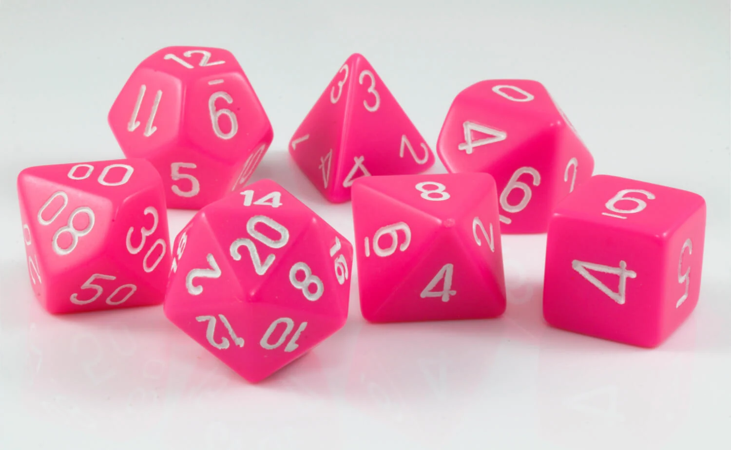 Opaque Pink & White full set photo 3