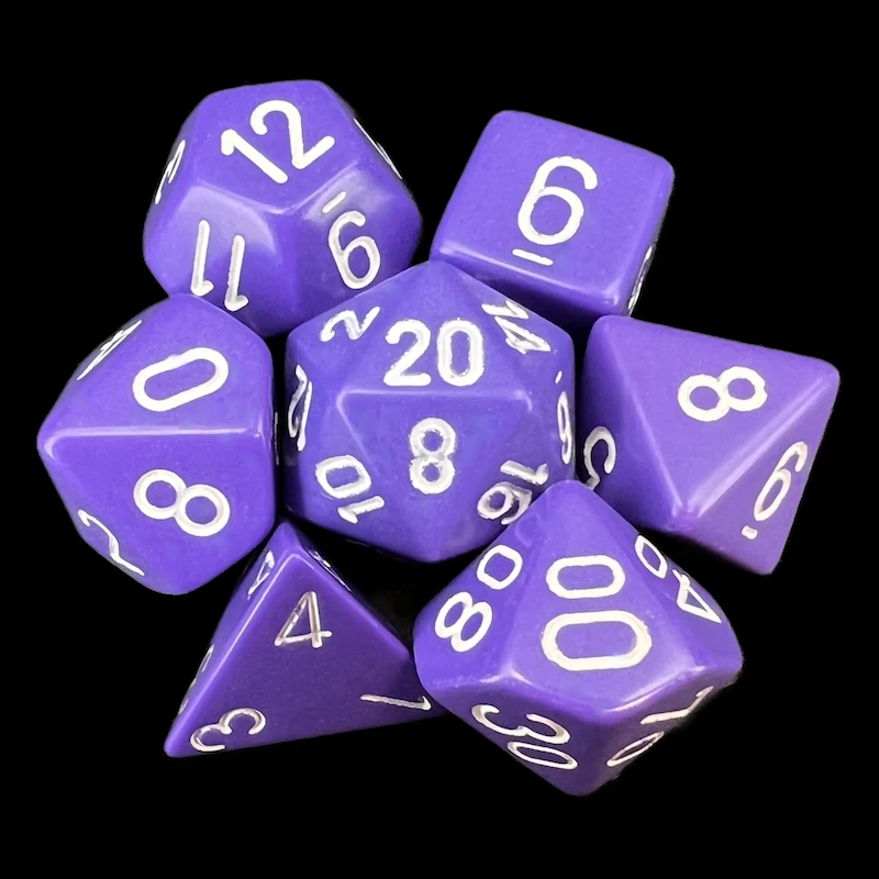 Opaque Purple & White full set photo 1