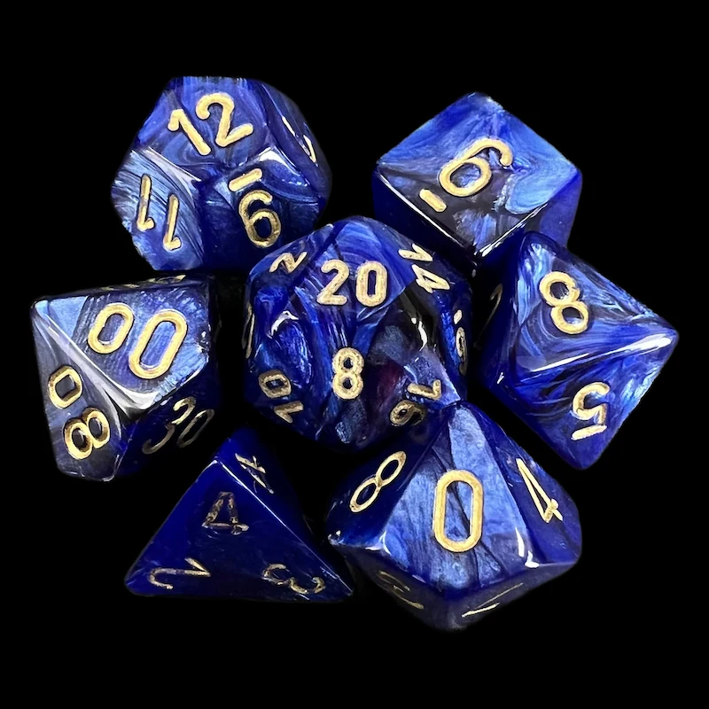 Scarab Royal Blue & Gold full set photo 1