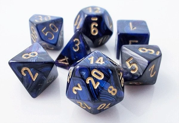 Scarab Royal Blue & Gold full set photo 2