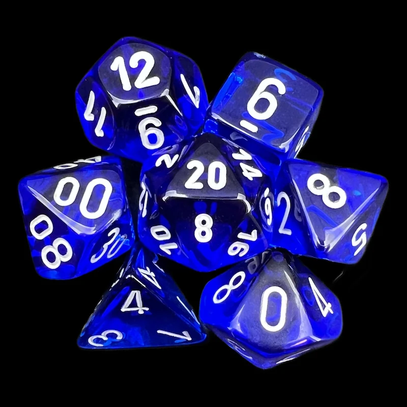 Translucent Blue & White full set photo 1