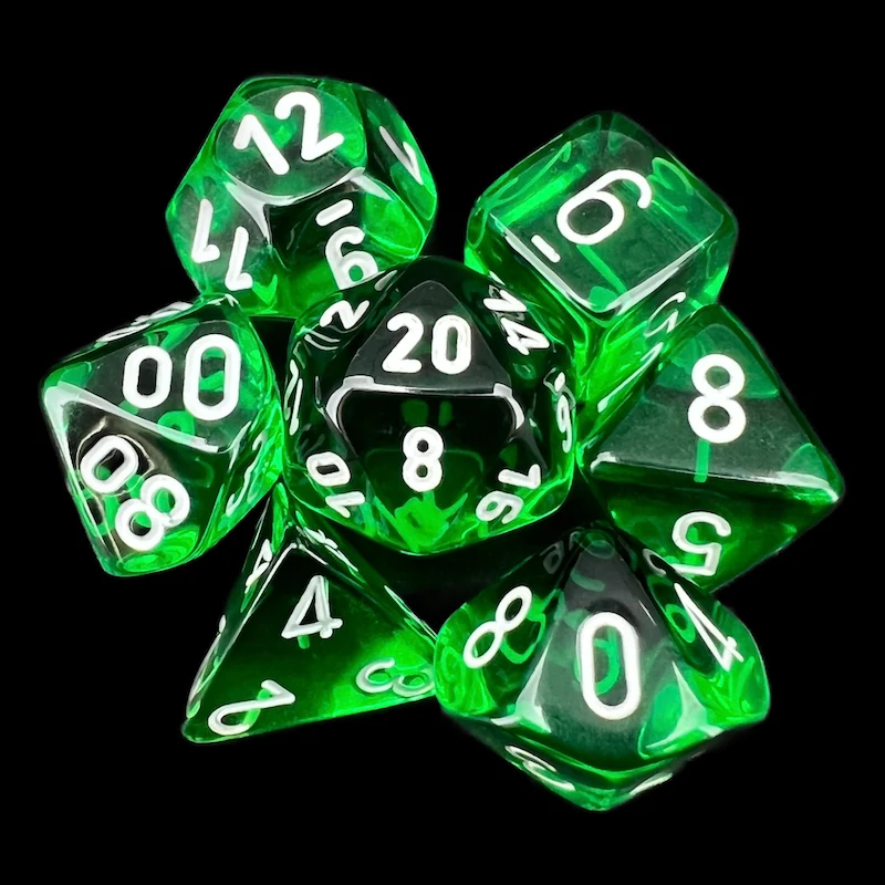 Translucent Green & White full set photo 1