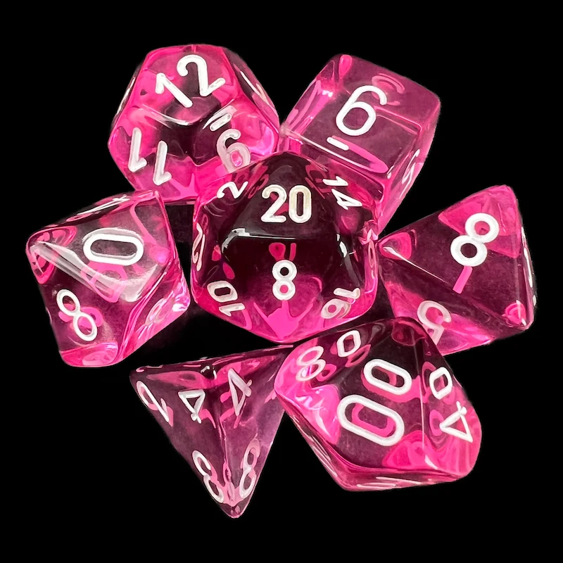 Translucent Pink & White full set photo 1