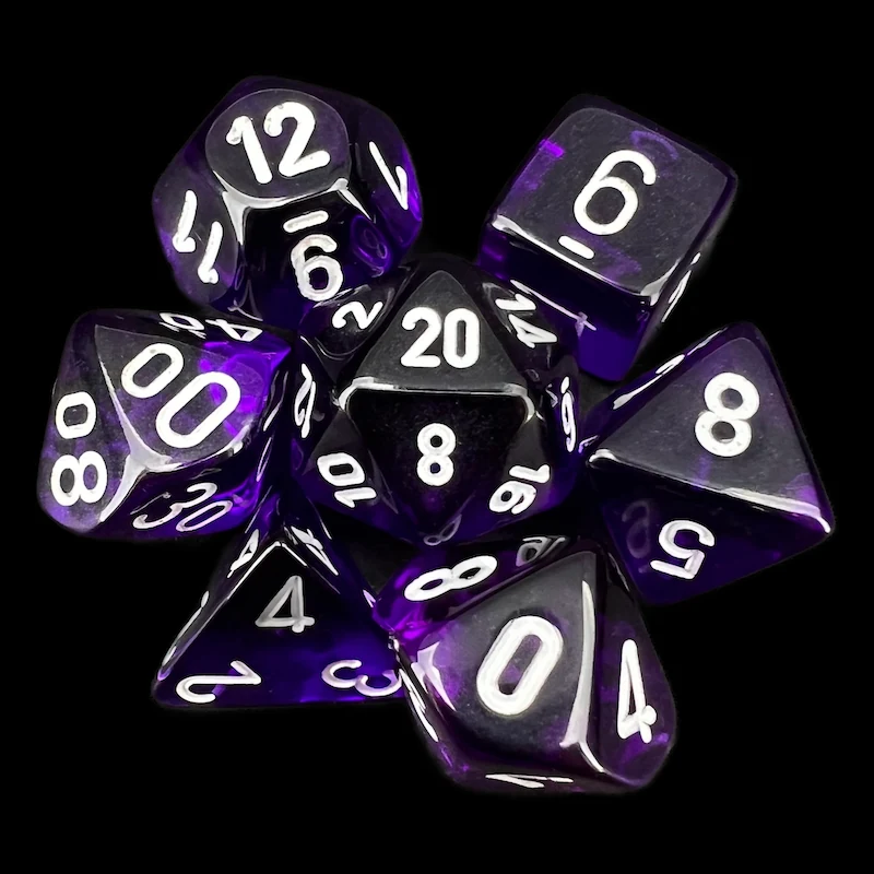 Translucent Purple & White full set photo 1
