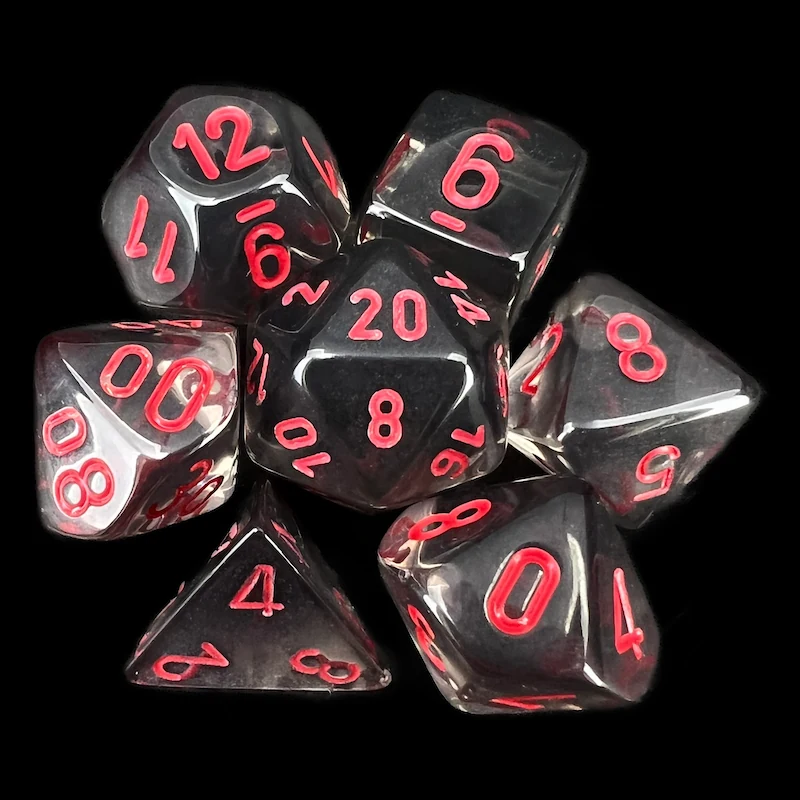 Translucent Smoke & Red full set photo 1