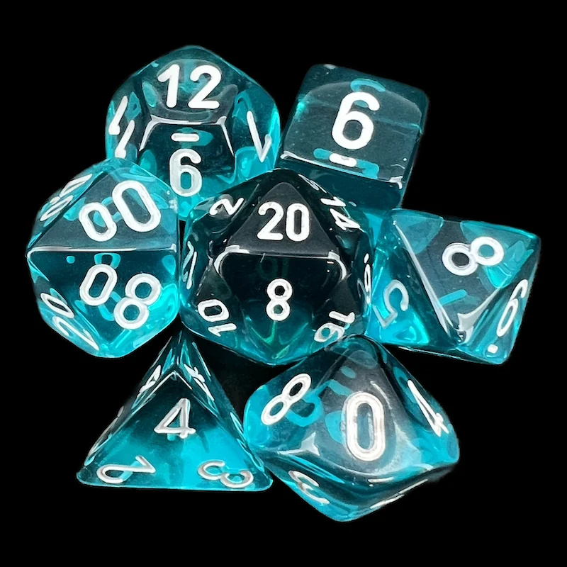 Translucent Teal & White full set photo 1