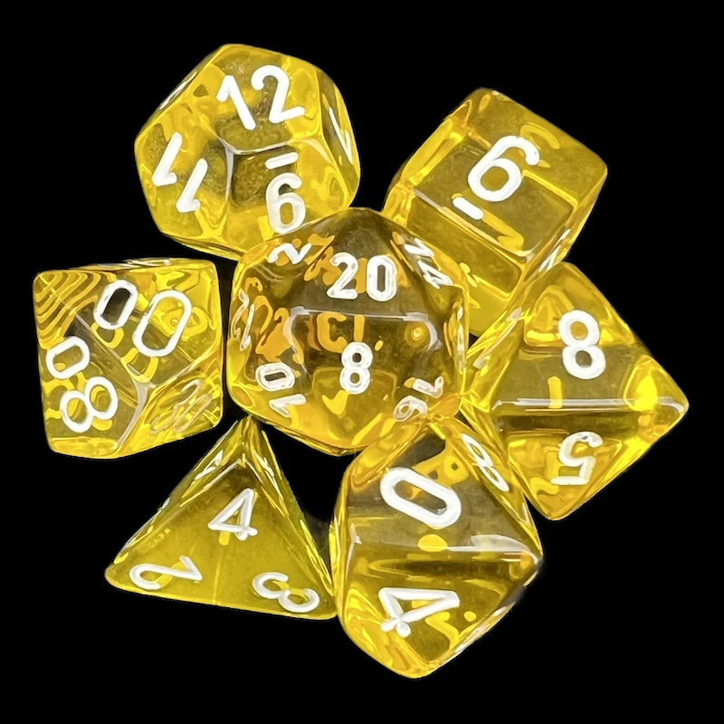 Translucent Yellow & White full set photo 1