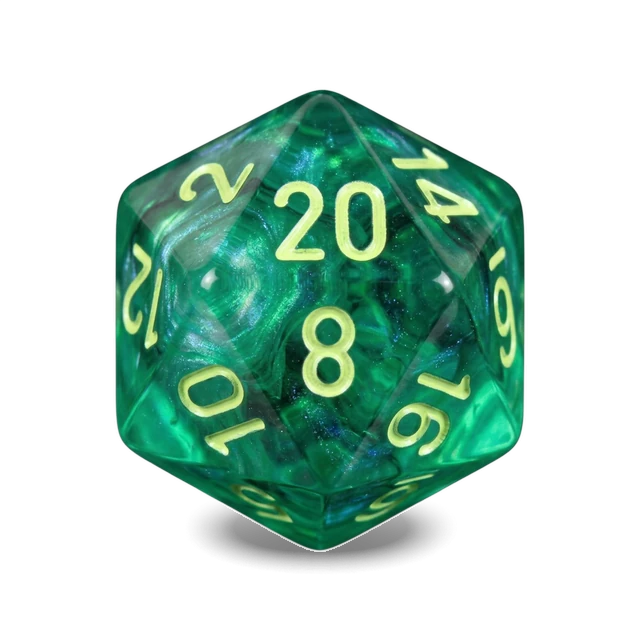 Borealis Kelp & Light Green d20