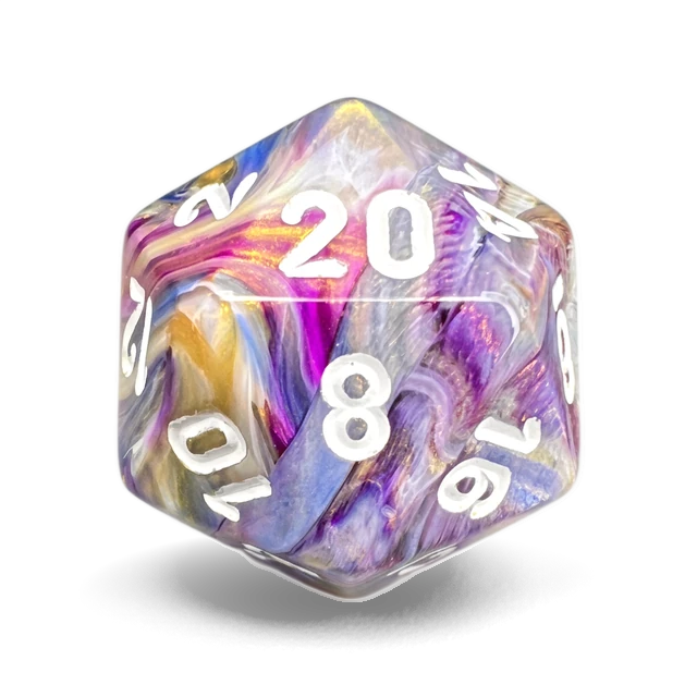 Festive Carousel & White d20