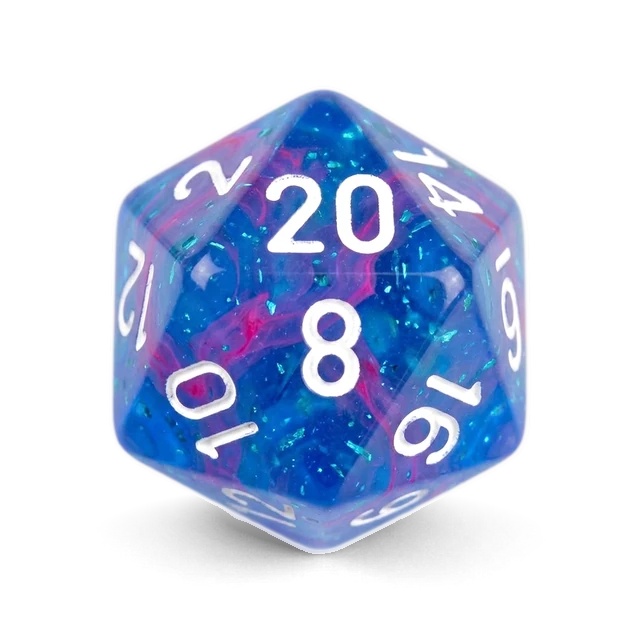 Nebula Aura & White d20