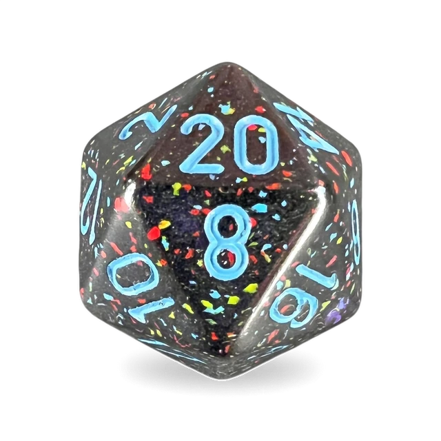 Speckled Blue Stars d20