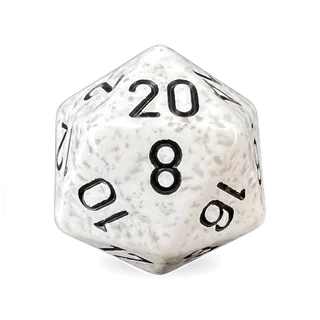 Chessex Speckled Arctic Camo D20 die