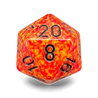 Chessex Speckled Fire D20 die
