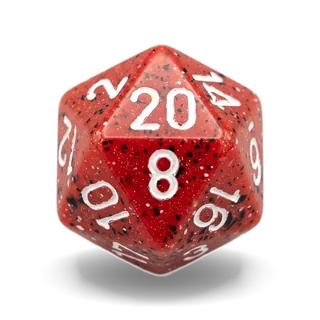 Chessex Speckled Lava Stone D20 die