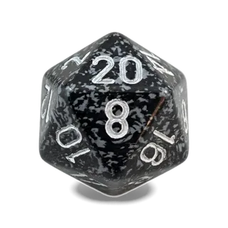 Chessex Speckled Ninja D20 die