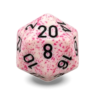 Chessex Speckled Pink D20 die