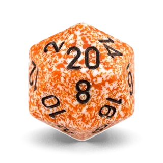 Chessex Speckled Rust D20 die