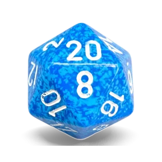 Chessex Speckled Water D20 die